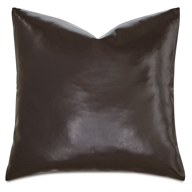 Muse Square Pillow Cover & Insert, Coffee, 20"H x 20"W
