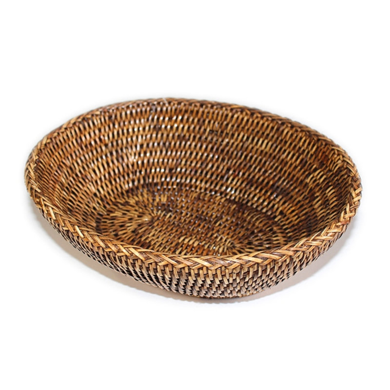 Matahari US Rattan Bread Basket, Antique Brown