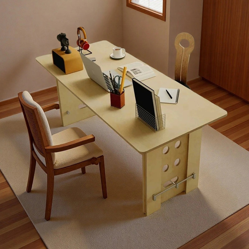 Bureau minimaliste, H 29,53 po x l 55,12 po x P 27,56 po