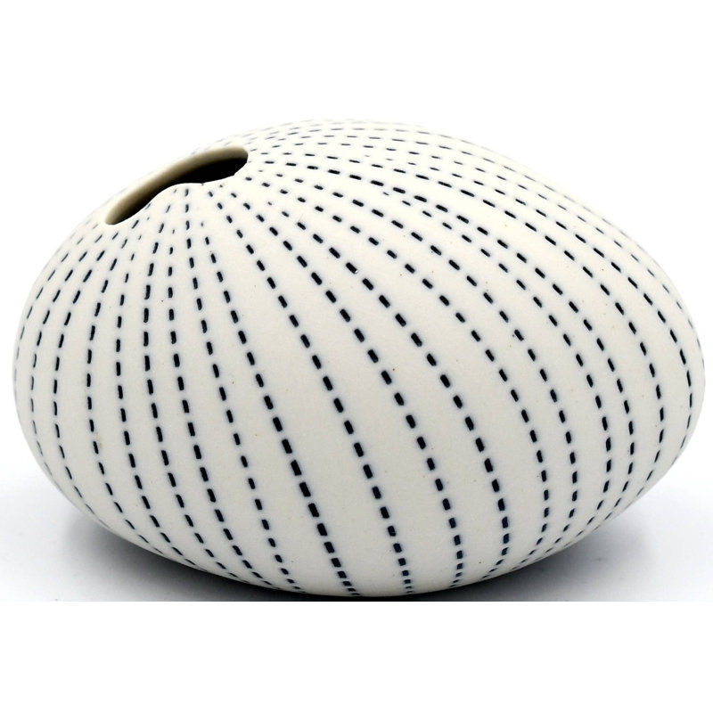 Aulora Handmade Table Vase, Blue, 2" H x 2.9" W x 2.2" D