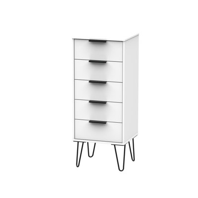 Fully Assembled Flovilla 5 Drawer 45Cm W