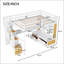 Lit mezzanine double avec bureau et tablettes-2062111712