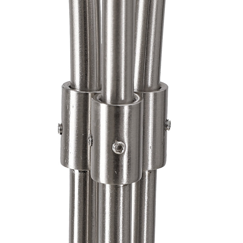 Bidal 3 Lights Modern Arc Tree Floor Lamp, Silver