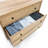 Zandra 35.4'' W Rattan 3-Drawer Dresser, Mid-Century Modern Wood Storage Chest