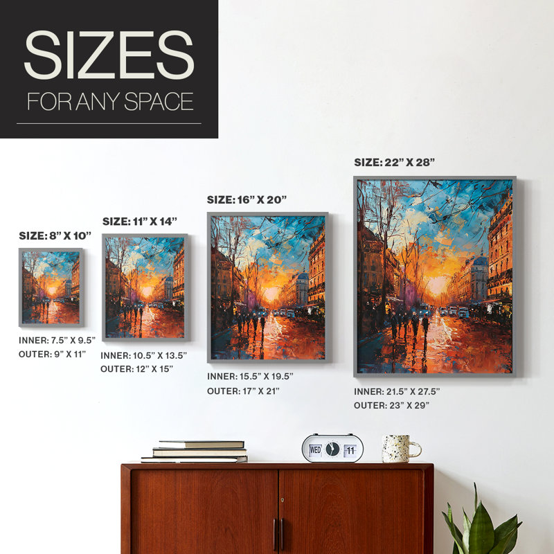 LANDSCAPES Series CECXCII, reproduction encadrée - bois massif