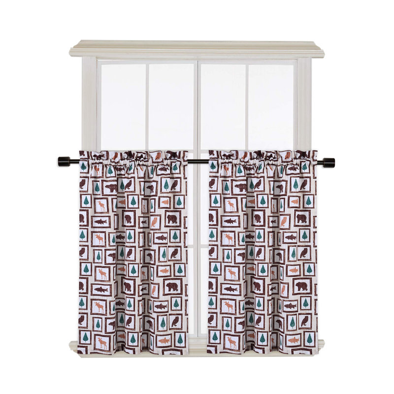 Petits rideaux de cuisine l 27,5 po (ensemble de 2), L 27,5 po x L 36 po