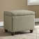 Repose-pieds rectangulaire avec rangement en polyester 22 po Arath