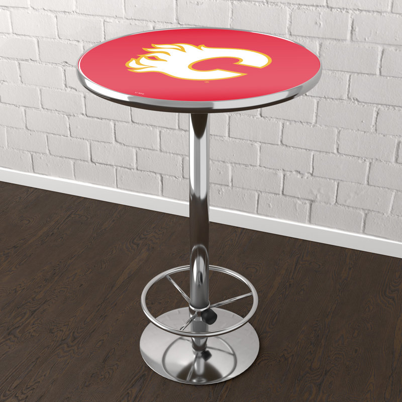 Table de bar avec repose-pieds Calgary Flames