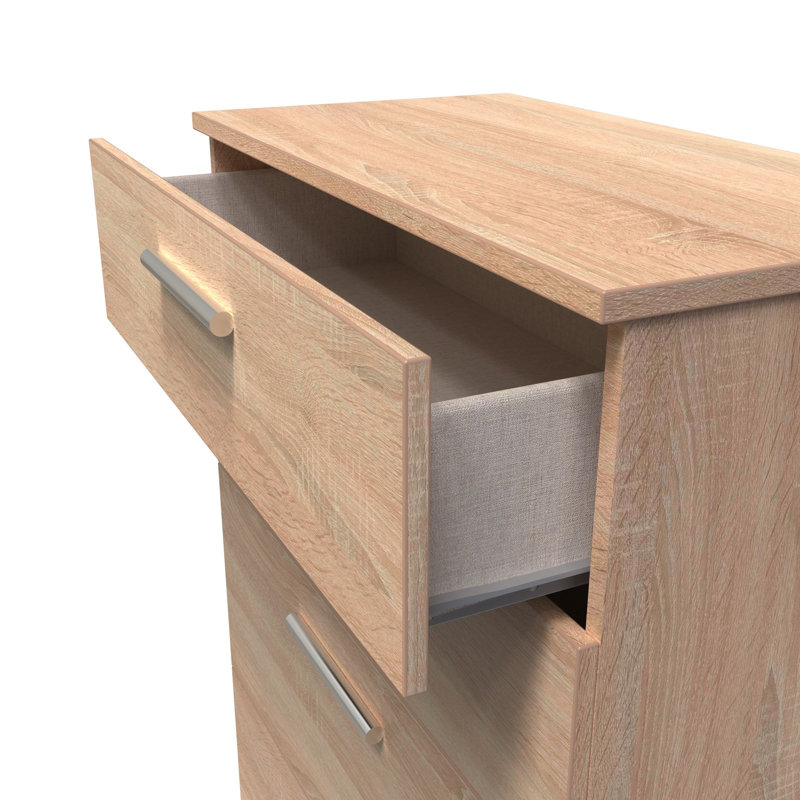 Borgeson 77cm W 4 - Drawer Chest of Drawers, Bardolino Oak