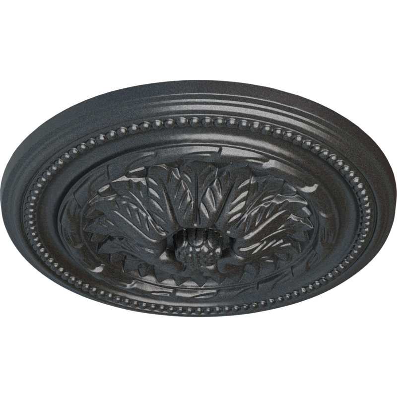 Médaillon Endurathane Wigan pour plafond, DO 16 po x P 2 1/4 po, Étain