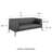 Manjola Faux Leather 70.87'' Reception Loveseat-2052736053