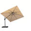 Parasol pivotant carré en porte-à-faux 10 'avec éclairage à énergie solaire et base DEL 10'-67120588