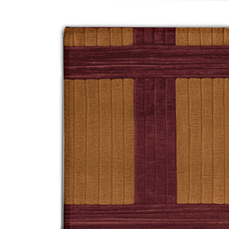 Tapis rouge intérieur et extérieur Trellis, Rectangulaire 8 pi x 10 pi