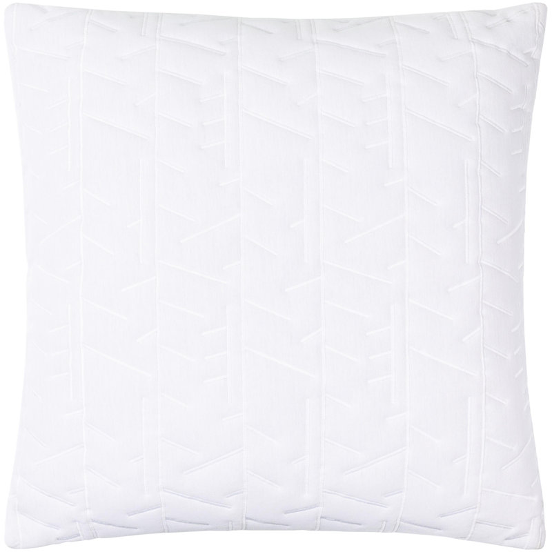 Coussin en coton, 22 po x 22 po, Housse de coussin seulement - sans coussin, Blanc