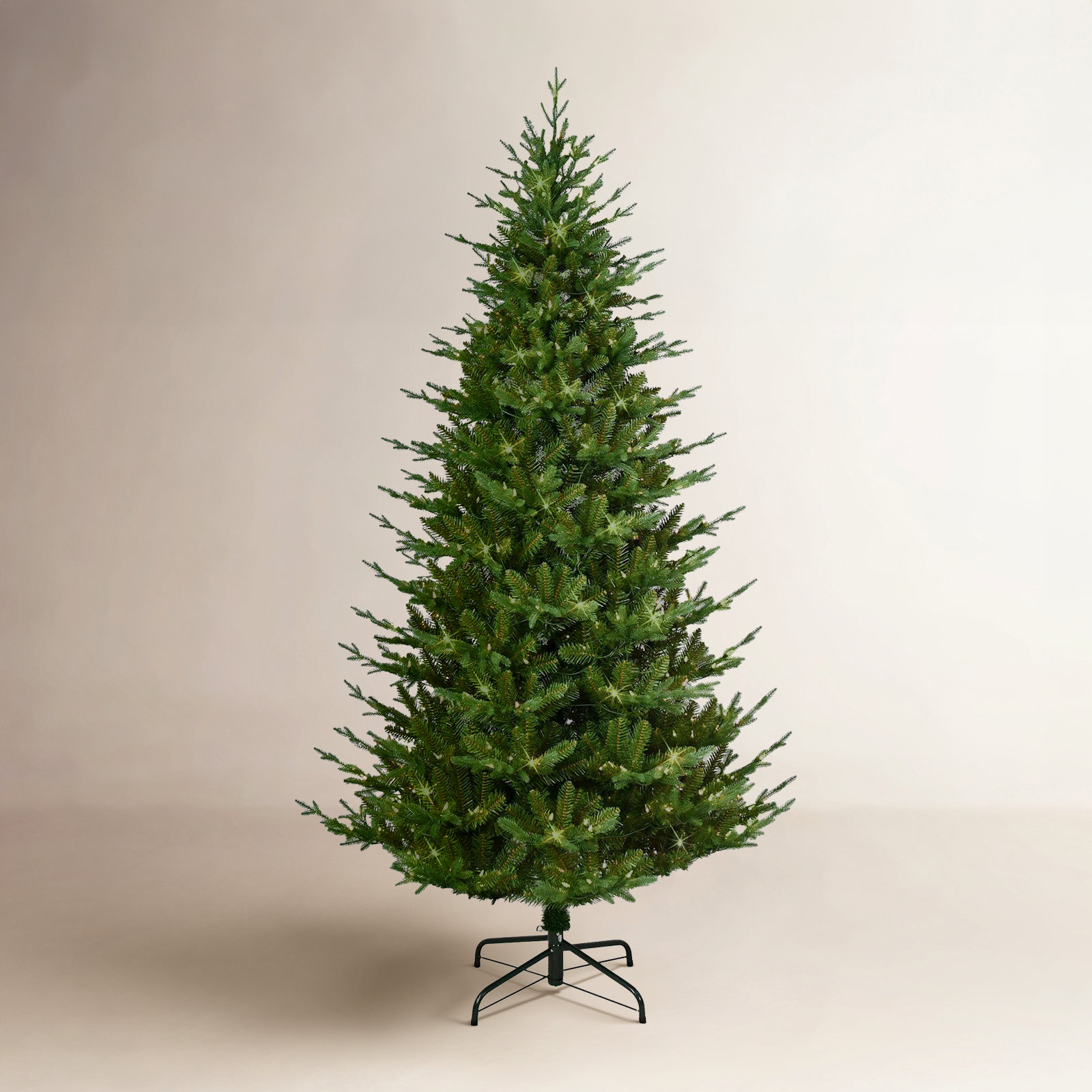 Lighted Artificial Spruce Christmas Tree