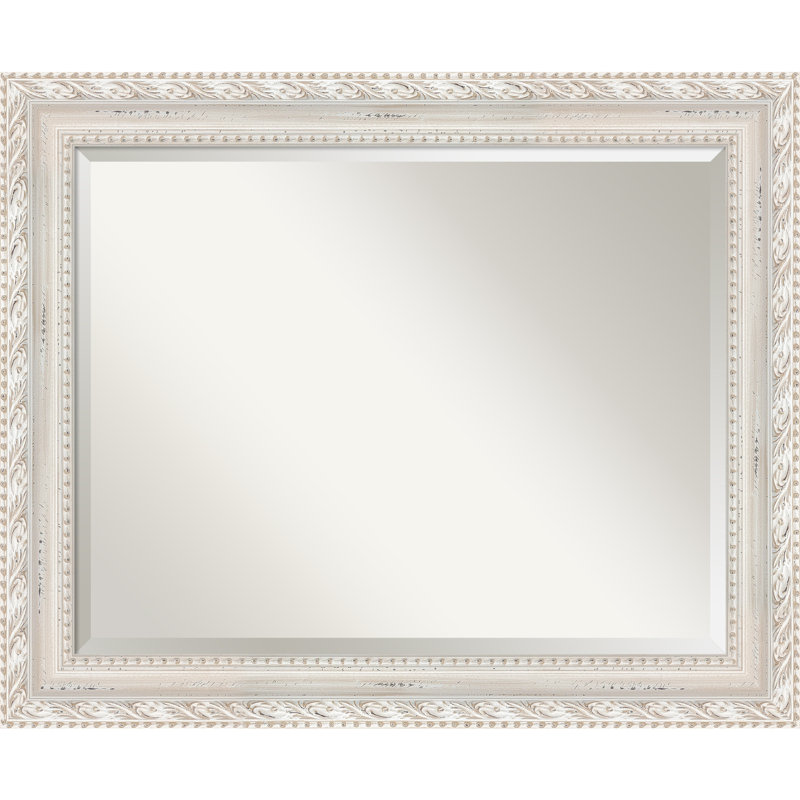 Caellan Solid Wood Wall Mirror, 27.5" x 33.5", Rectangle