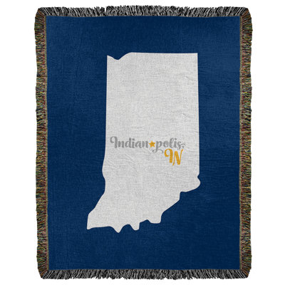 Jeté en coton tissé indianapolis sports