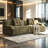 Green Polyester Modular Sofa