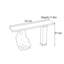 Console en bois de pin massif-1272525576