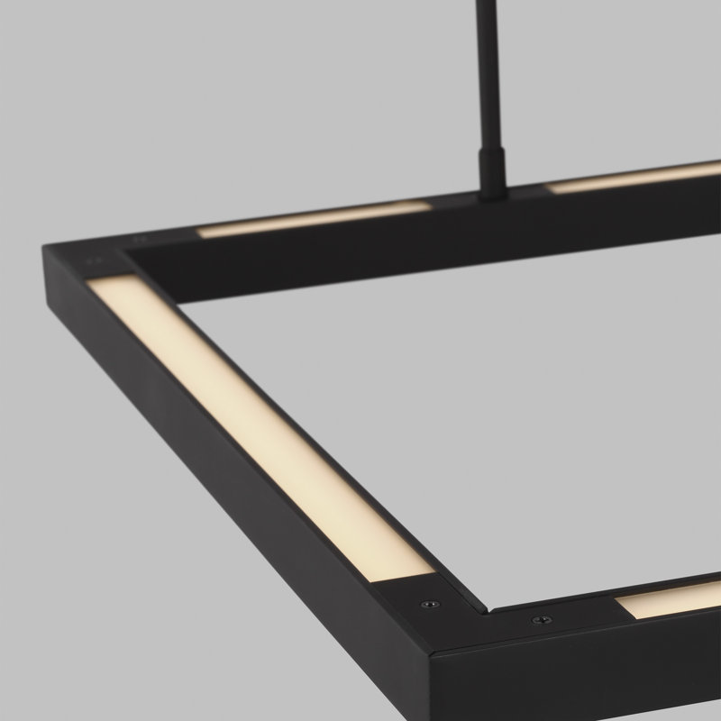 Stagger 1 - Light LED Chandelier, Nightshade Black