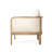 Zyaire Outdoor  Acacia Wood Club Chair With Cushions
