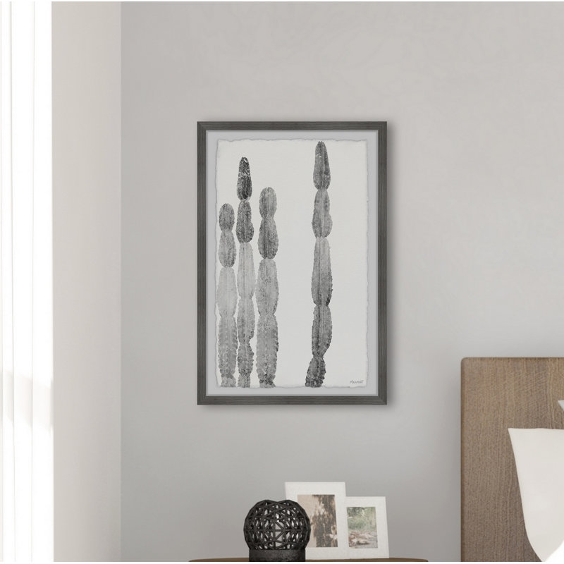 Cactus Columns II - Single Picture Frame Print, 61cm H x 41cm W x 3.81cm D