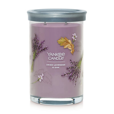 Signature Dried Lavender & Oak Scented Candle