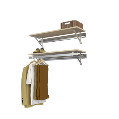 Single Shelf-Hang Closet System with Second Shelf (shelf only)