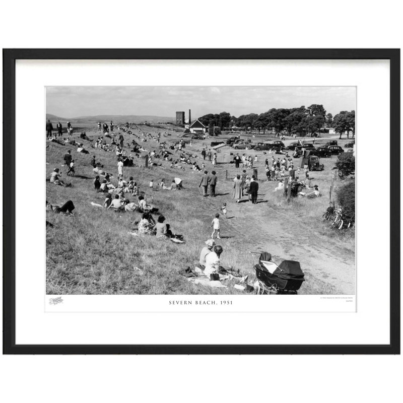 Severn Beach, 1951 - Single Picture Frame Print, 60cm H X 80cm W x 2cm D