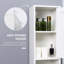 Armoire de rangement haute avec miroir