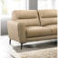 Canapé modulaire en cuir véritable taupe spacieux avec face à gauche et méridienne à droite pour Home 2 Living-900302759
