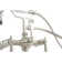 P1014 British Telephone Tub Faucet with Metal Handheld Shower and Lever Handle
