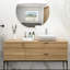 Lavabo vasque rectangulaire en céramique blanche de 20 po x 15 po pour la salle de bain - Design élégant et contemporain, teinture, installation facile au-dessus du comptoir Différents environnements Installation de comptoir moderne et élégante, id?