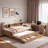 Wood Daybed With Storage Drawers, Side Shelves, Desk And Trundle-150862501-150862503