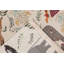 Menagerie Floral Area Rug in Silver/Cream/Teal-1743028372