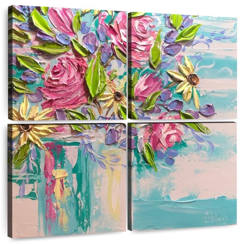 Floral Bliss, H 57 po x l 57 po