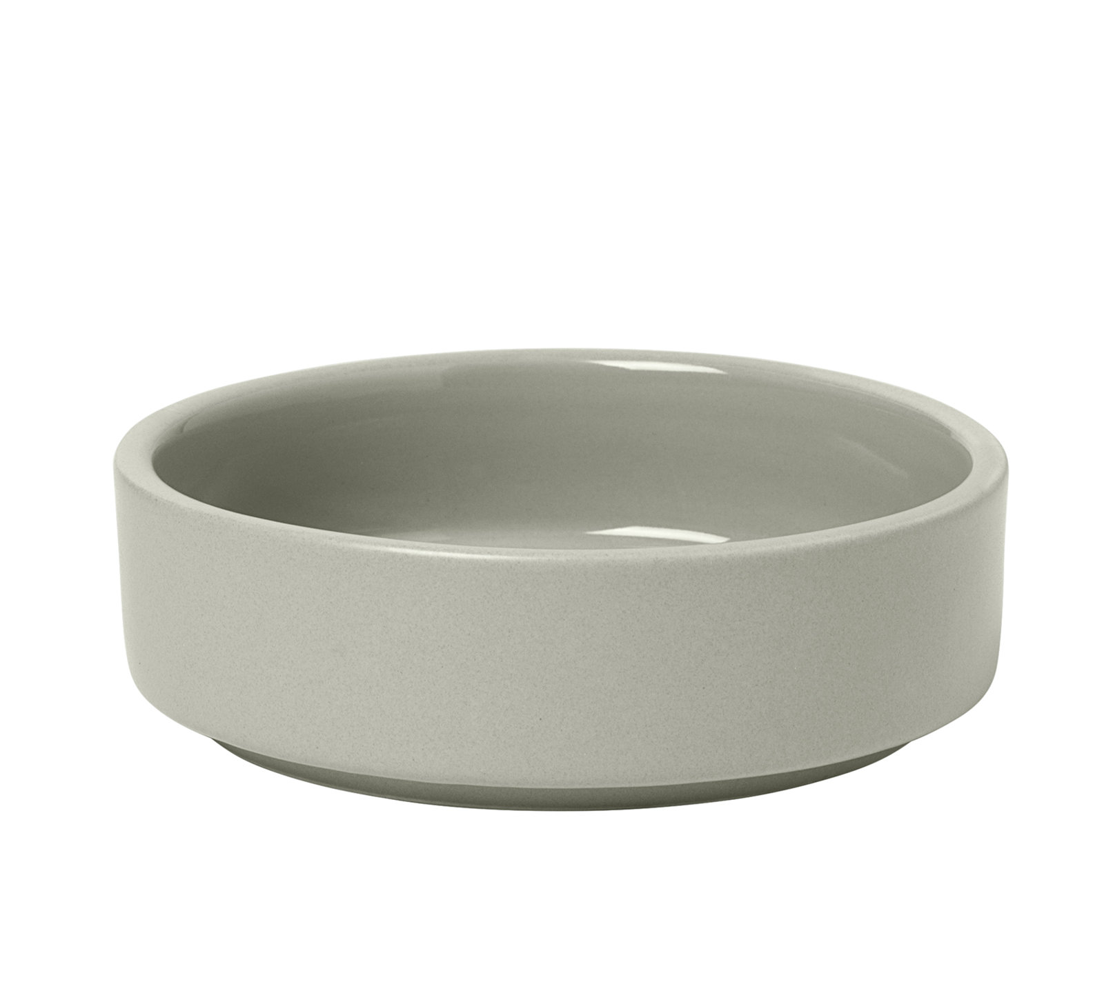 Pilar Stoneware Dessert Bowl, Mirage Gray