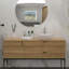 Lavabo de salle de bain rectangulaire en céramique 16X12