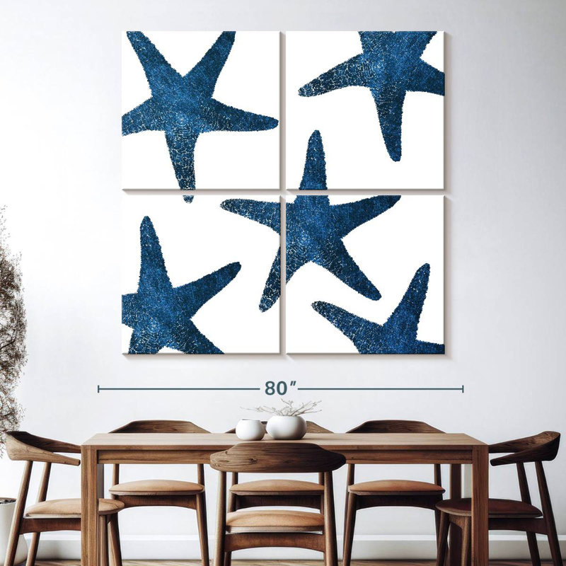 Aletra Navy Starfish Collage