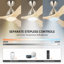 Ventilateur de plafond à 3 pales avec lumière DEL à intensité variable et télécommande-1175352001-1186187568