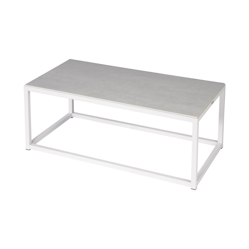 Equinox Outdoor Coffee Table, Arctic White, White