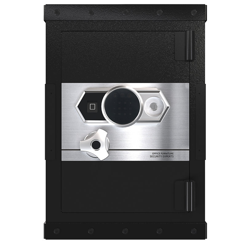 Three-Lock Safe, 14.96" H x 24.4" W x 16.53" D