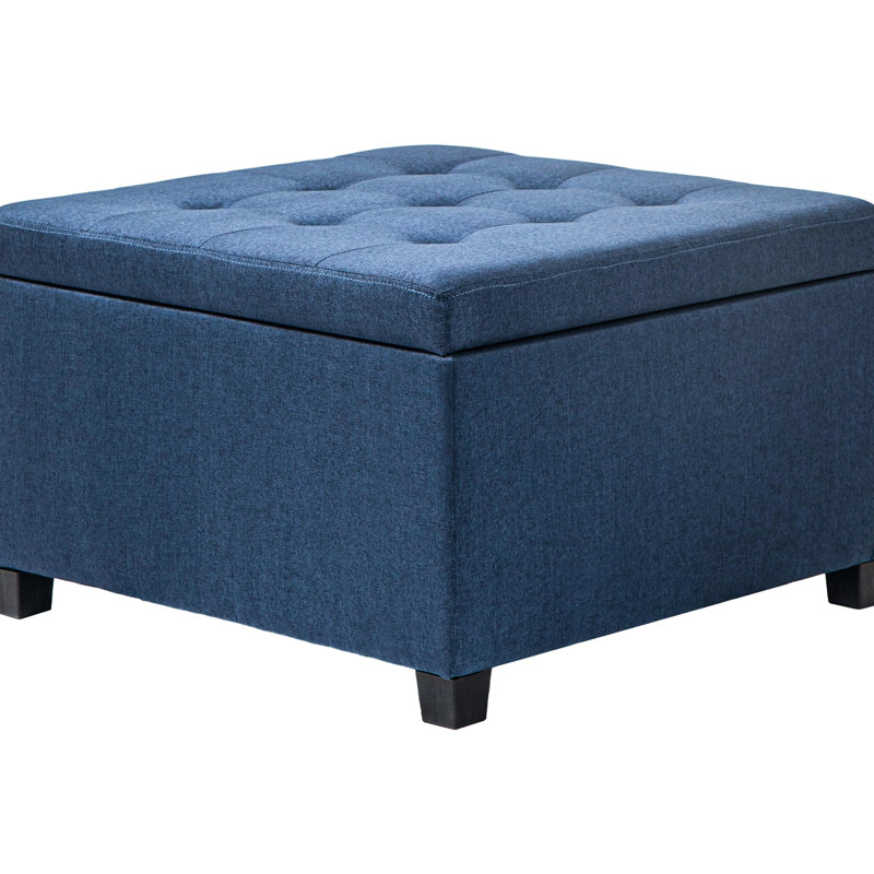 Bleu avec couvercle de rangement. Décoration pour les vestibules. Revêtement doux, espace généreux, pièces de salon à charnières stables.