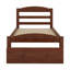 Lit plateforme simple avec rangement en bois massif Granita-507456238