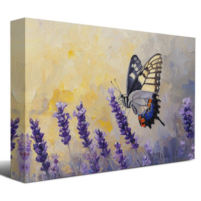 24" x 36" Framed Canvas Wall Art with Wood Frame, Ready to Hang