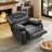 Jepum 40.9" W Top Grain Leather Recliner-1965198275