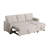 Upholstered Pull Out Sectional Sofa With Chaise