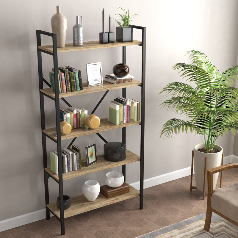 Étagère à tablettes à 5 niveaux Smart Modern de 71 po, (5 tablettes) H 71 po