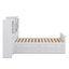Lit plateforme simple en bois avec armoire intégrée verticale et ensembles de tiroirs doubles de chaque côté-769310683