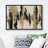 Black Gold Abstract Design Art - Pictures Extra Large Framed Canvas Print Wall Art-1079581784-1079581782
